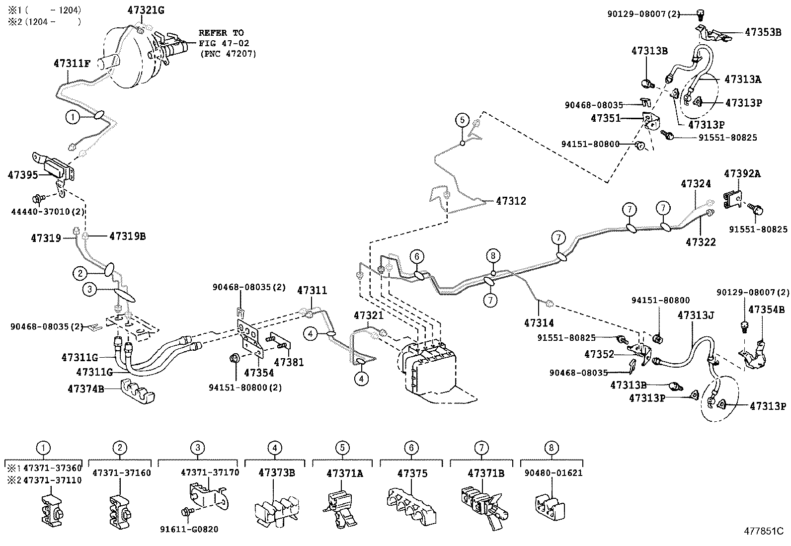  DYNA TOYOACE HV |  BRAKE TUBE CLAMP