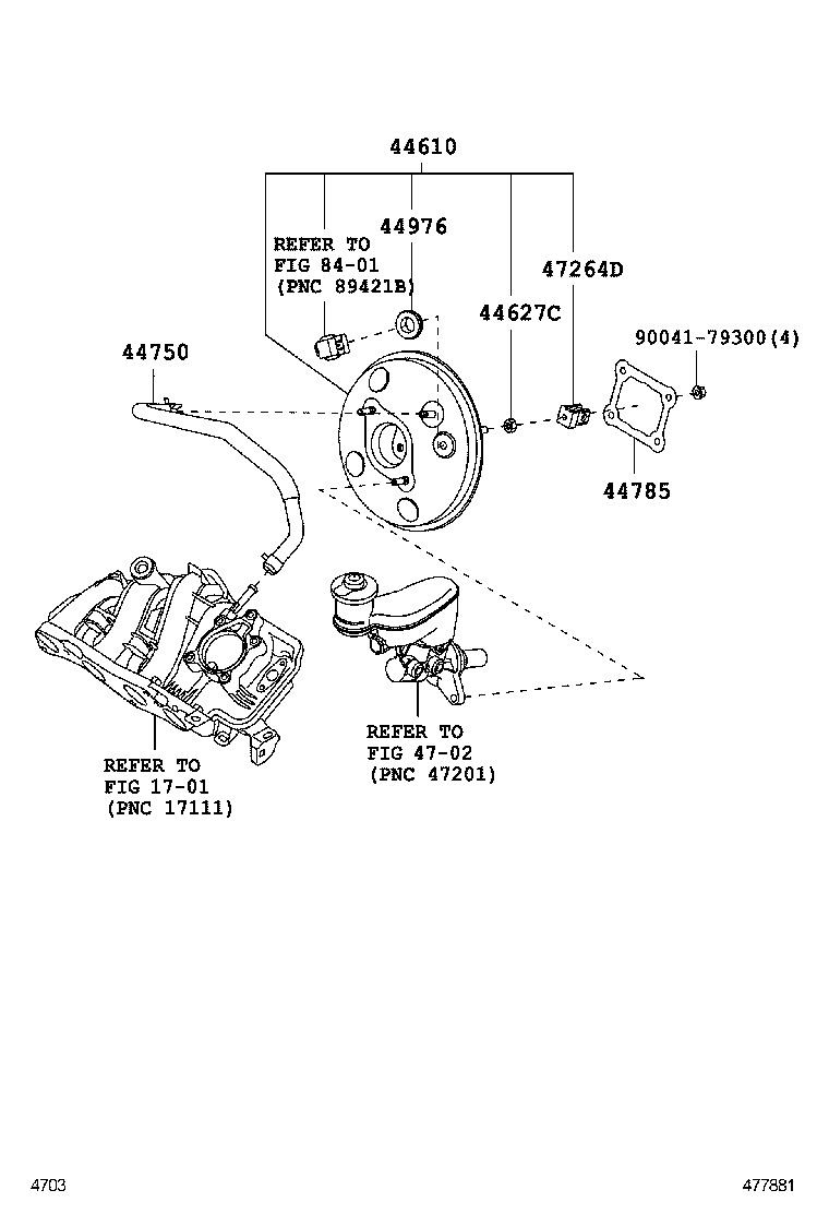 PIXIS EPOCH |  BRAKE BOOSTER VACUUM TUBE