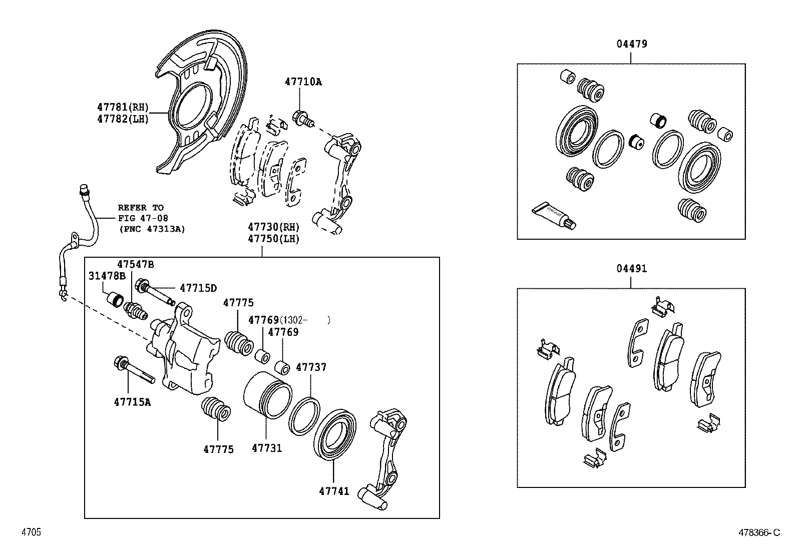  PIXIS SPACE |  FRONT DISC BRAKE CALIPER DUST COVER