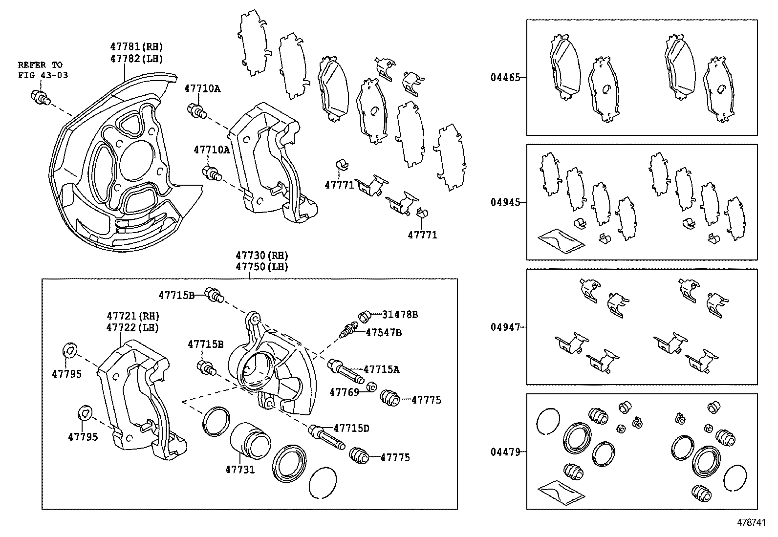  IS250 350 300H |  FRONT DISC BRAKE CALIPER DUST COVER