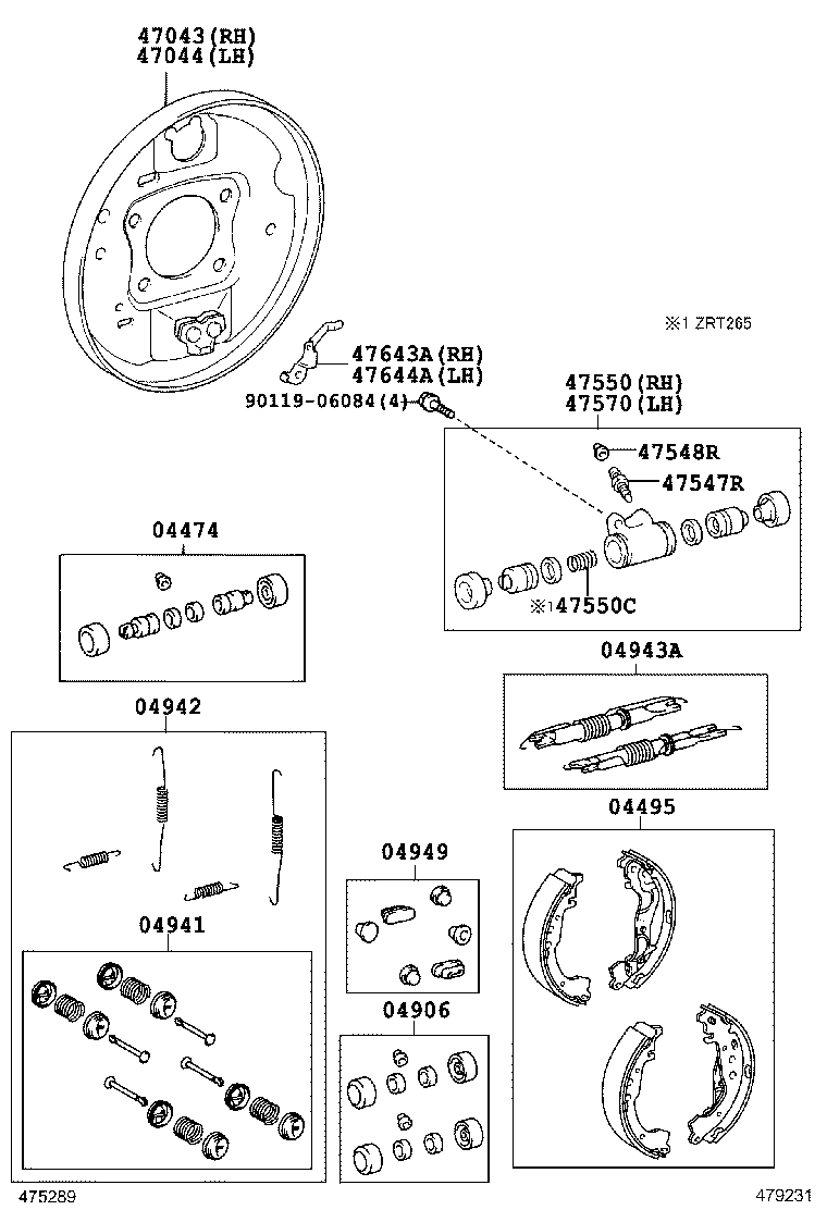  PREMIO ALLION |  REAR DRUM BRAKE WHEEL CYLINDER BACKING PLATE