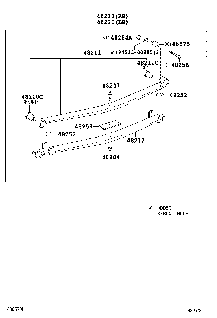  COASTER |  REAR SPRING SHOCK ABSORBER