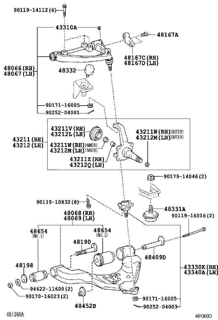  DYNA TOYOACE |  FRONT AXLE ARM STEERING KNUCKLE