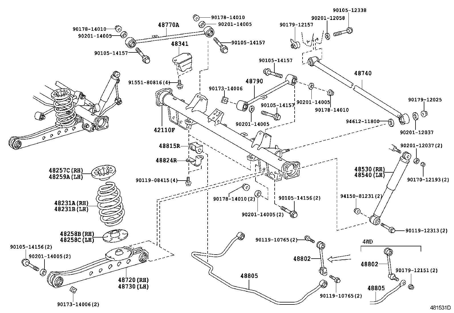  PROBOX SUCCEED |  REAR SPRING SHOCK ABSORBER
