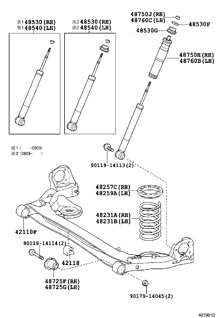  ISIS |  REAR SPRING SHOCK ABSORBER