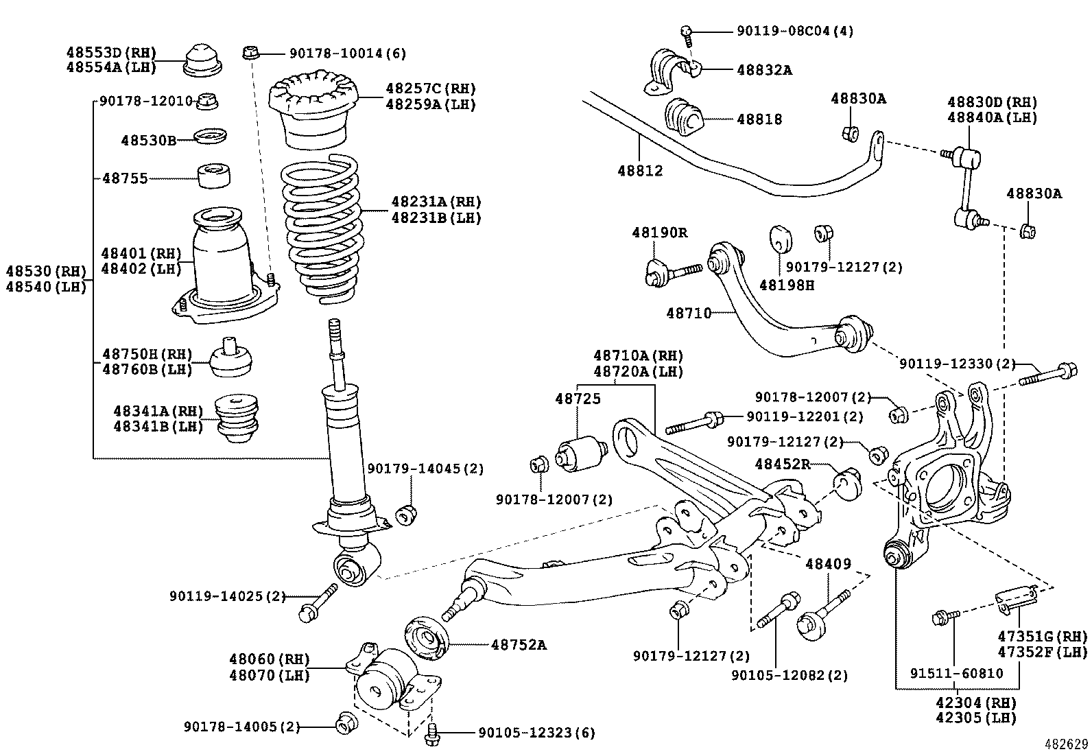  PREMIO ALLION |  REAR SPRING SHOCK ABSORBER