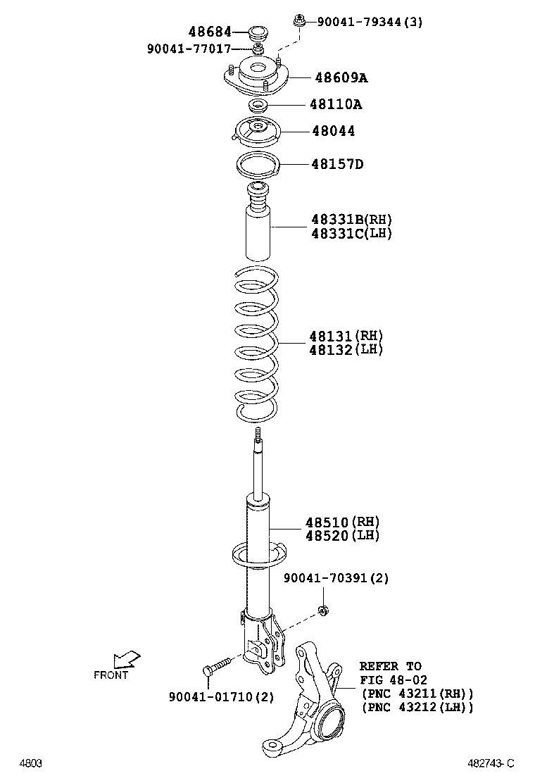  LITE TOWNACE |  FRONT SPRING SHOCK ABSORBER