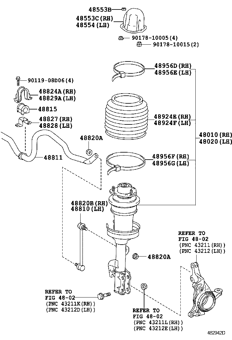  RX270 350 450H |  FRONT SPRING SHOCK ABSORBER