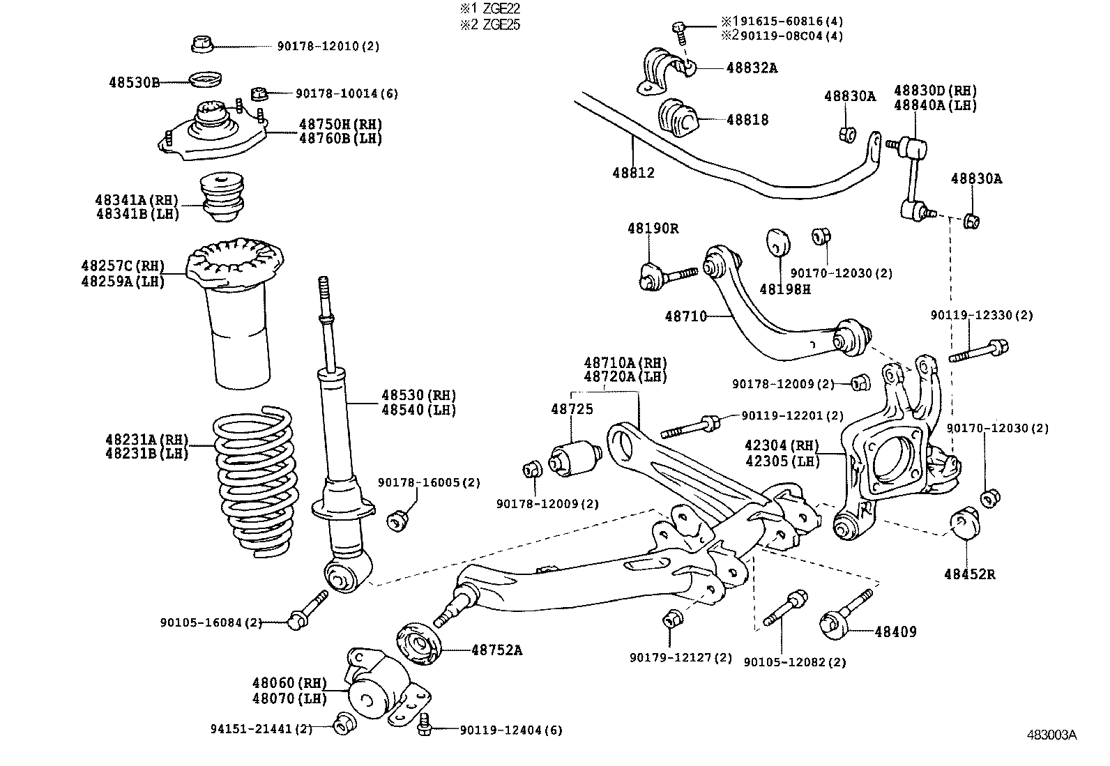  WISH |  REAR SPRING SHOCK ABSORBER