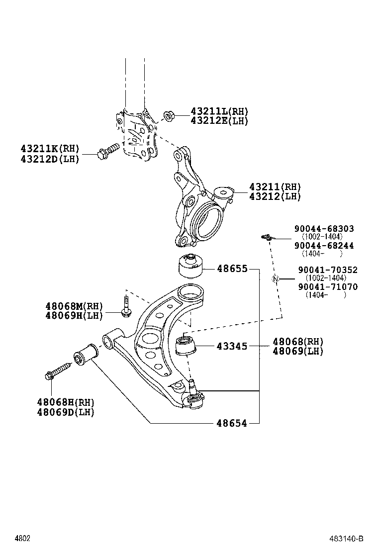  PASSO |  FRONT AXLE ARM STEERING KNUCKLE