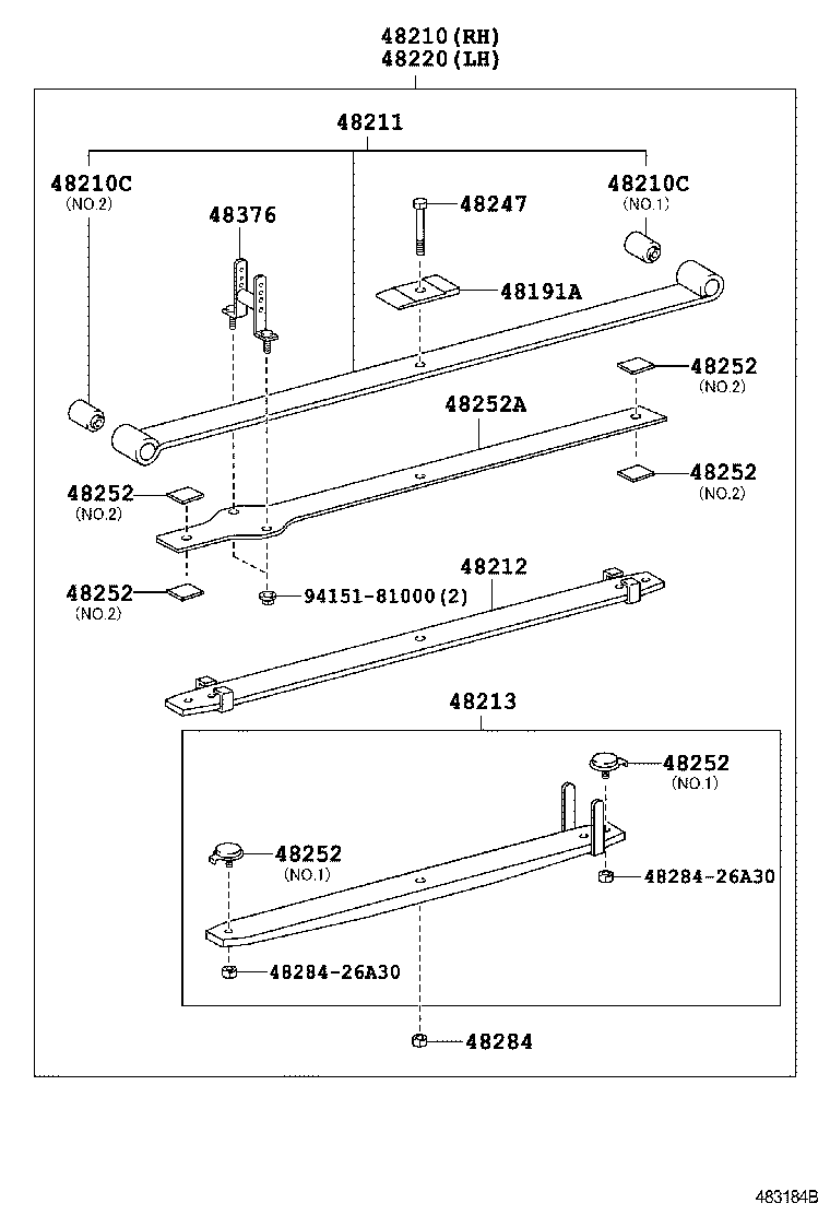  HIACE REGIUSACE |  REAR SPRING SHOCK ABSORBER