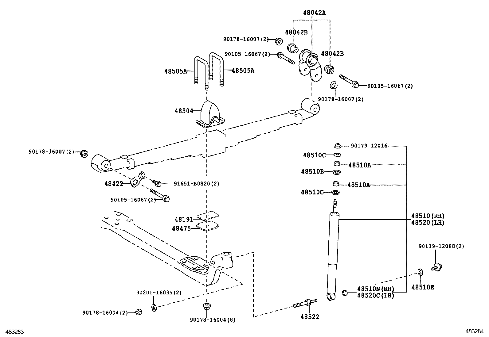  DYNA TOYOACE |  FRONT SPRING SHOCK ABSORBER
