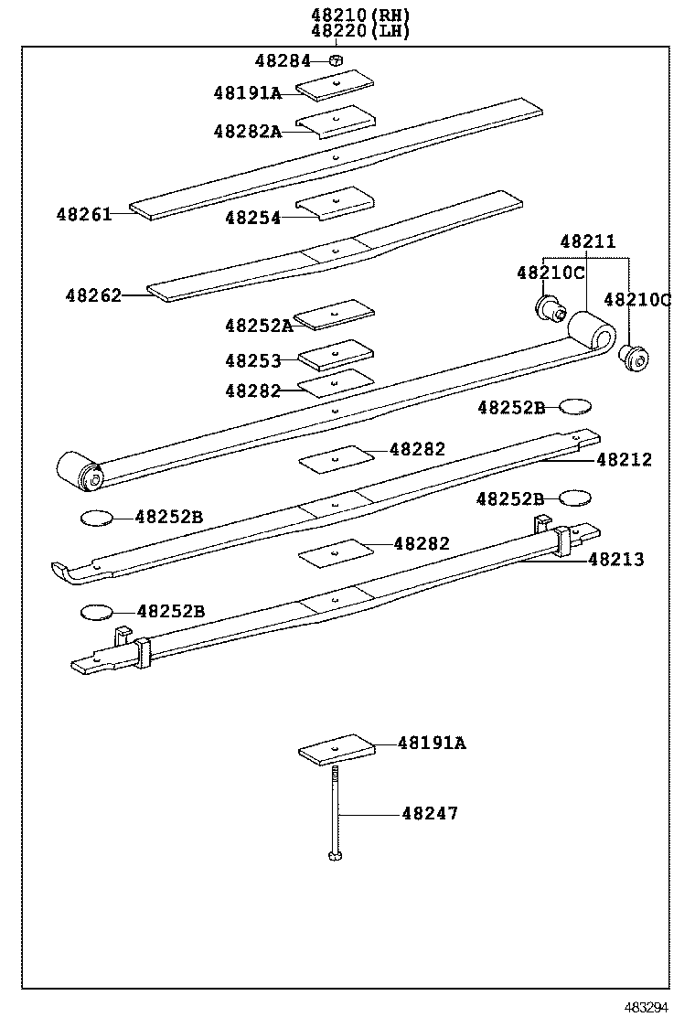  DYNA TOYOACE |  REAR SPRING SHOCK ABSORBER