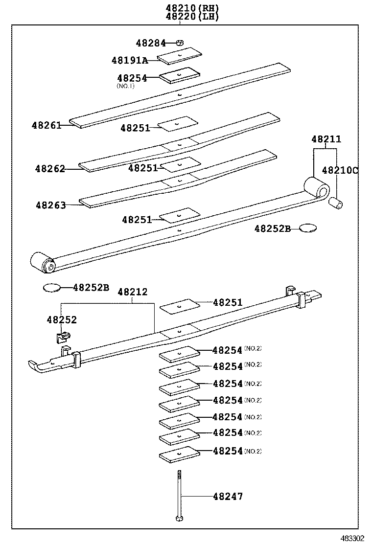  DYNA TOYOACE |  REAR SPRING SHOCK ABSORBER
