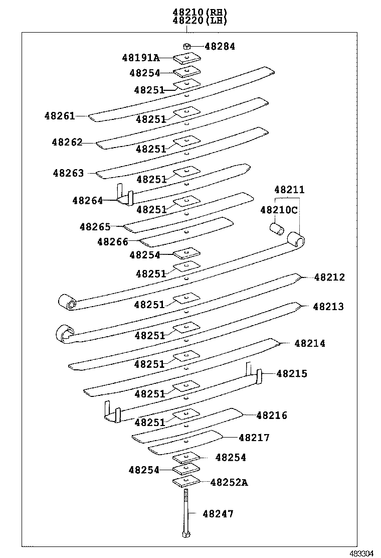  DYNA TOYOACE |  REAR SPRING SHOCK ABSORBER