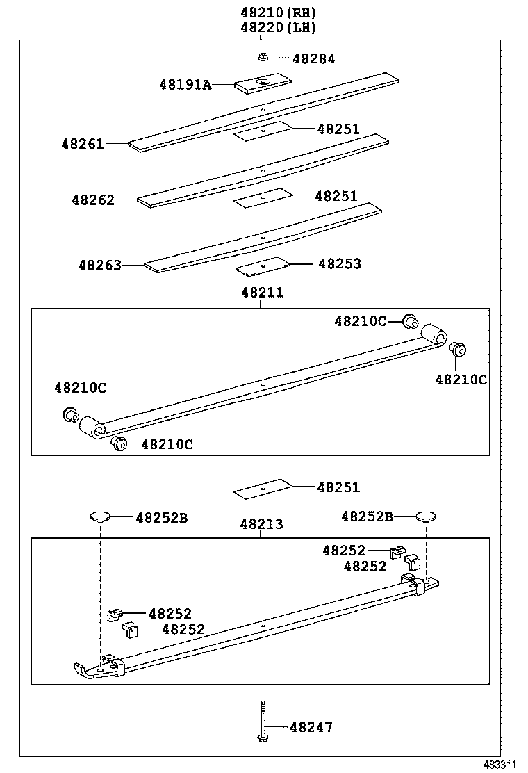  DYNA TOYOACE |  REAR SPRING SHOCK ABSORBER