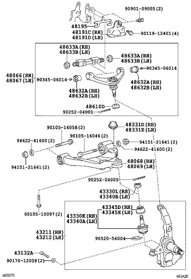 DYNA TOYOACE | FRONT AXLE ARM STEERING KNUCKLE