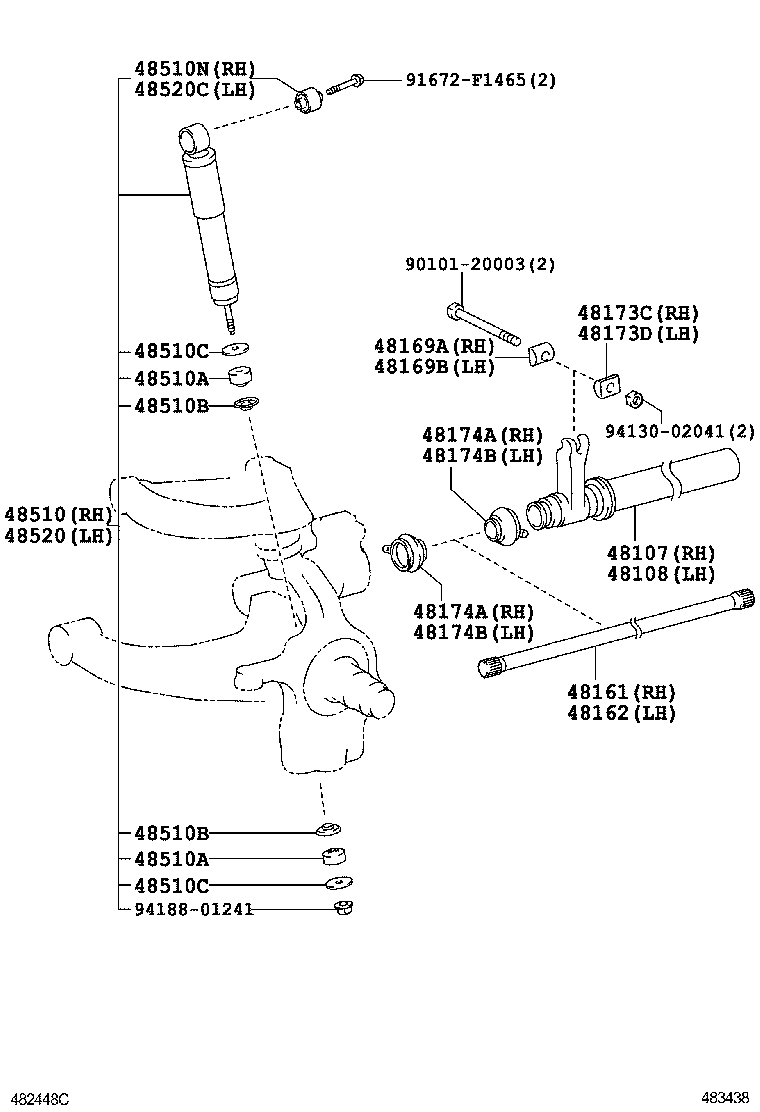  DYNA TOYOACE |  FRONT SPRING SHOCK ABSORBER