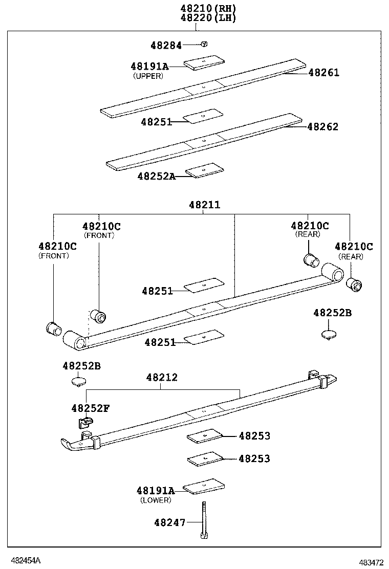  DYNA TOYOACE |  REAR SPRING SHOCK ABSORBER