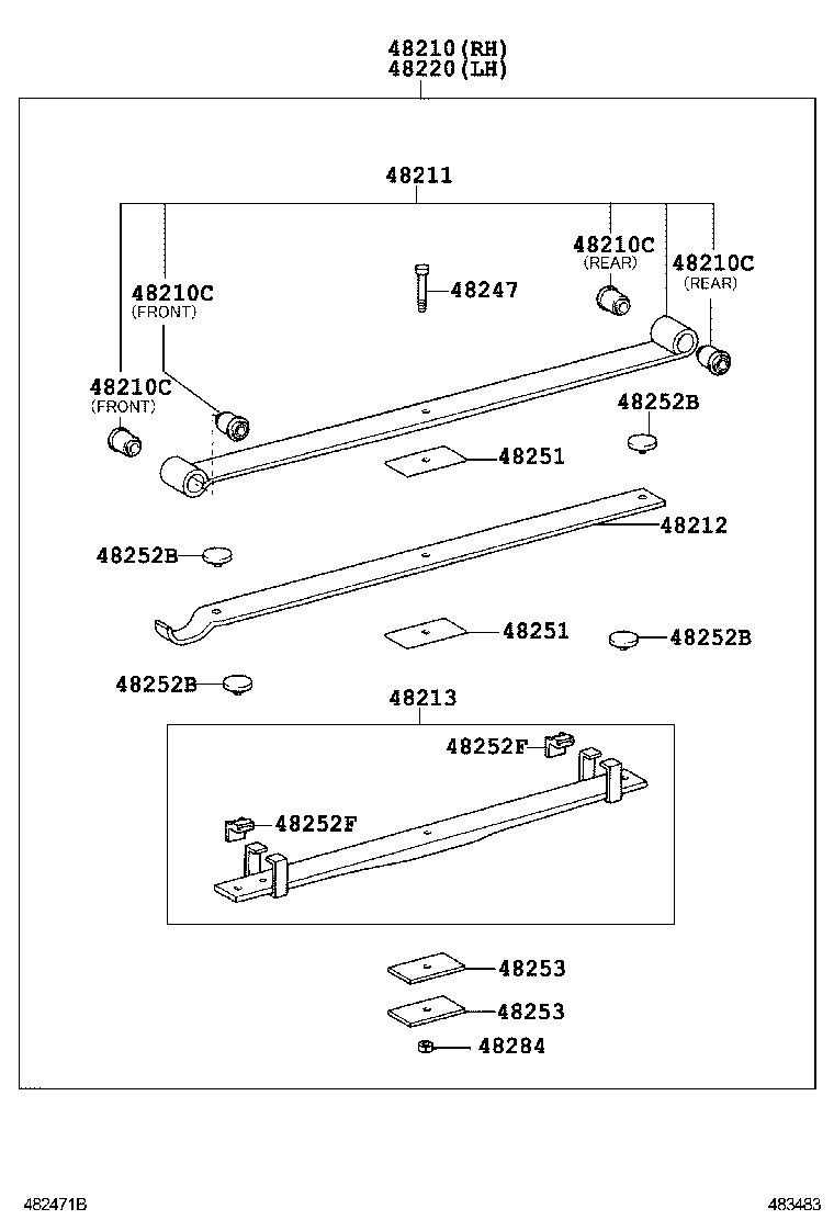  DYNA TOYOACE |  REAR SPRING SHOCK ABSORBER