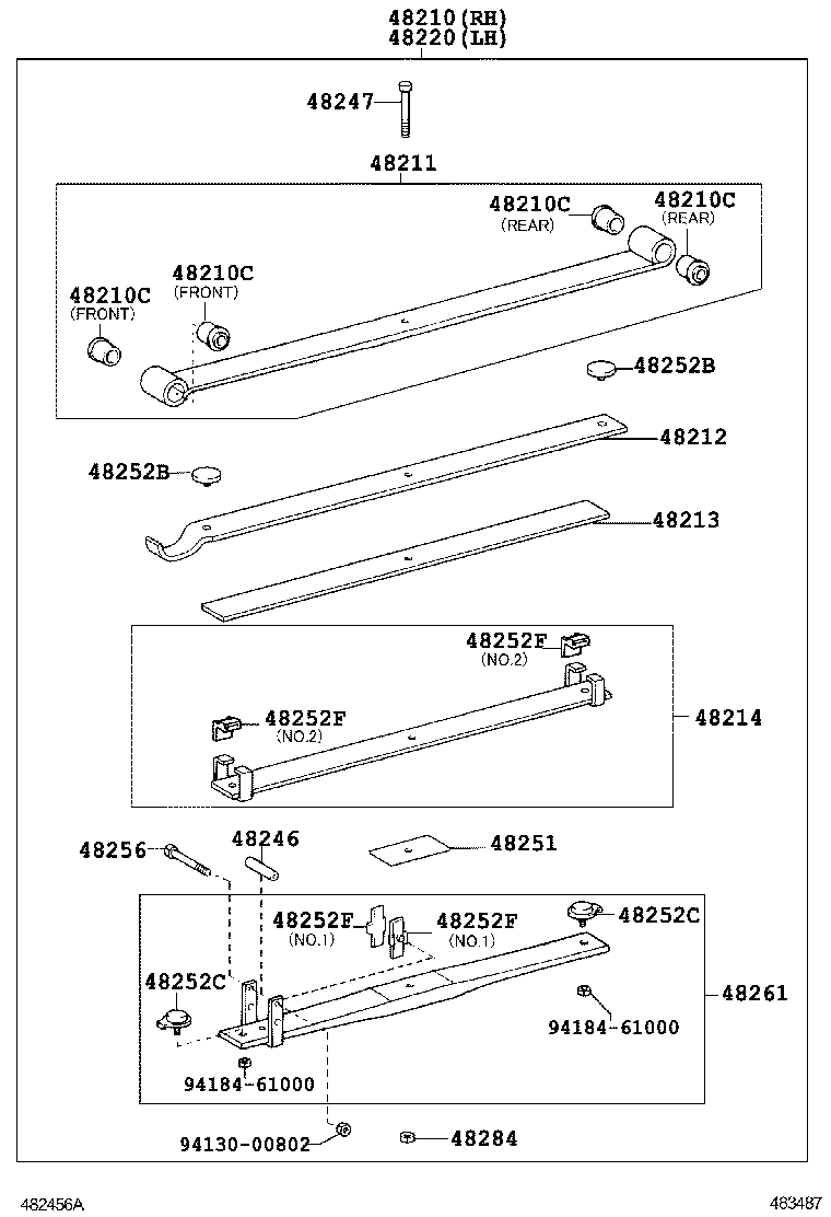  DYNA TOYOACE |  REAR SPRING SHOCK ABSORBER
