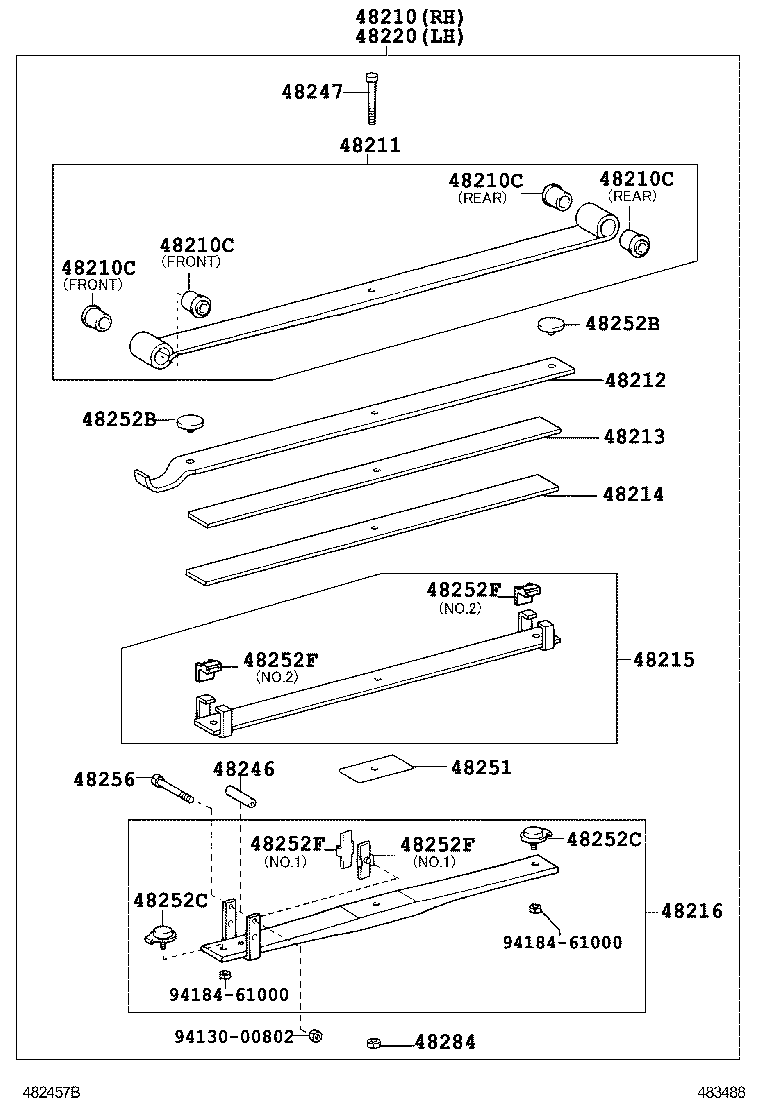  DYNA TOYOACE |  REAR SPRING SHOCK ABSORBER