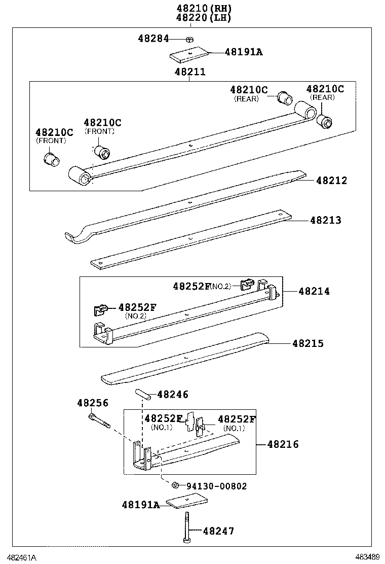  DYNA TOYOACE |  REAR SPRING SHOCK ABSORBER