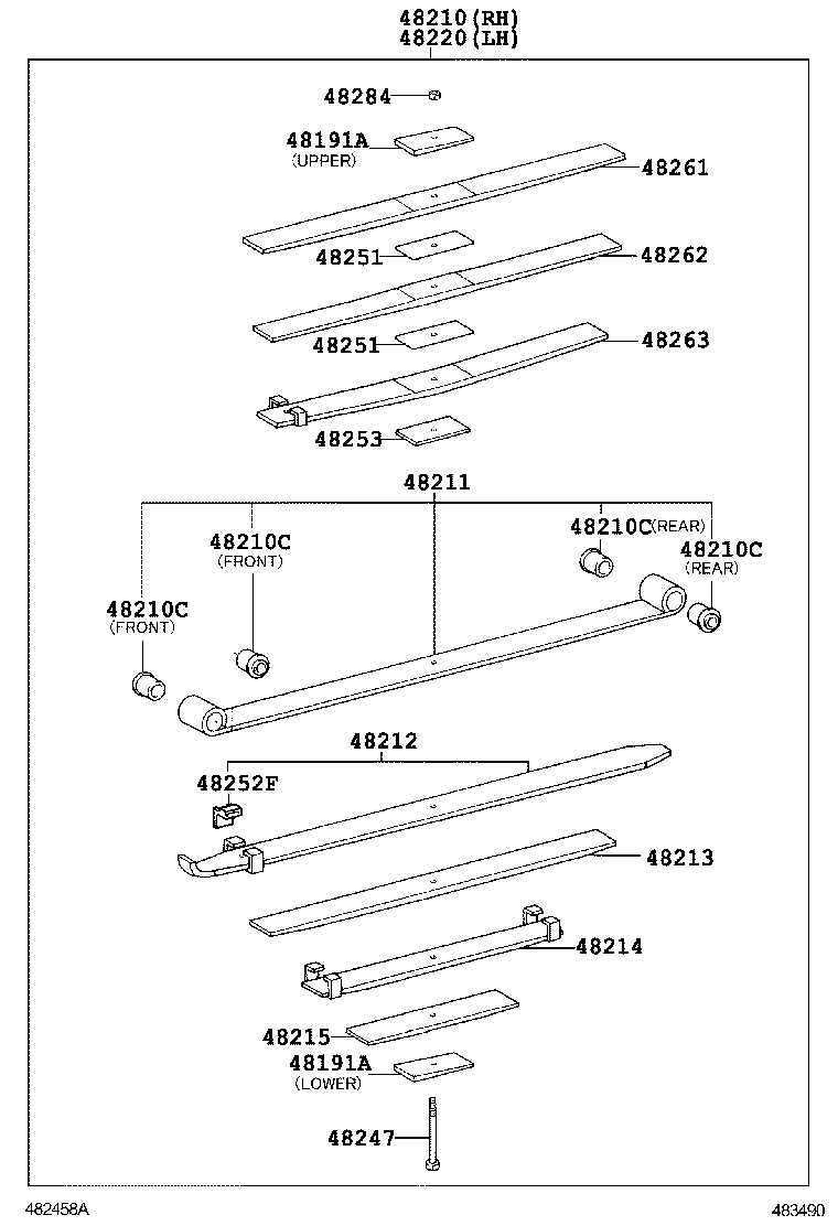  DYNA TOYOACE |  REAR SPRING SHOCK ABSORBER