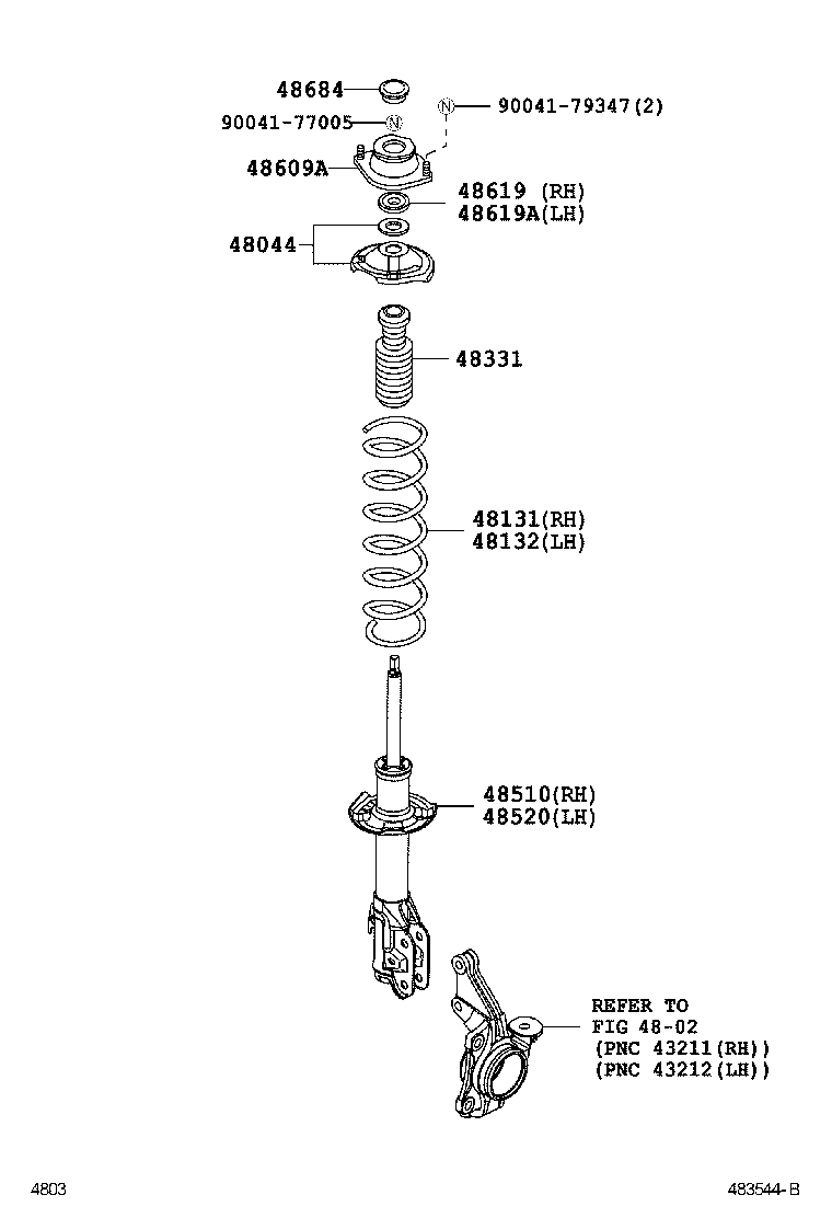  PIXIS SPACE |  FRONT SPRING SHOCK ABSORBER