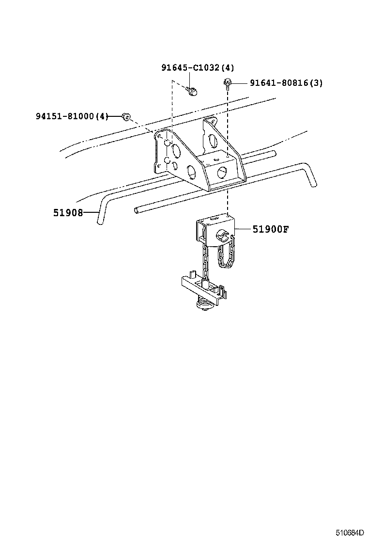  DYNA TOYOACE |  SPARE WHEEL CARRIER