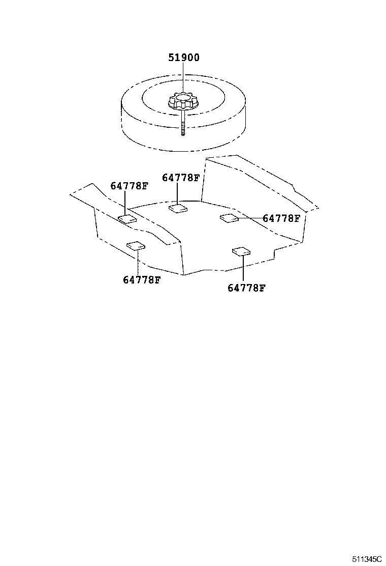  IS250 350 |  SPARE WHEEL CARRIER