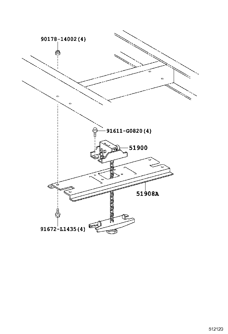  DYNA TOYOACE HV |  SPARE WHEEL CARRIER