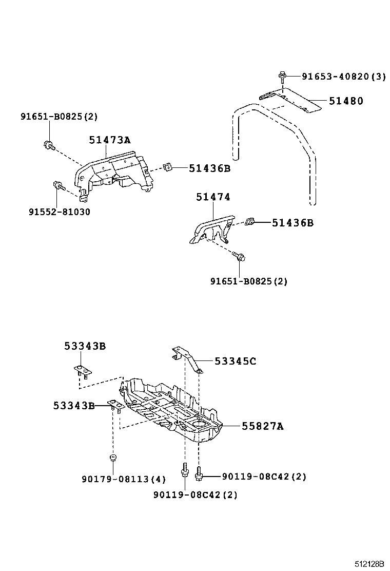  DYNA TOYOACE HV |  SUSPENSION CROSSMEMBER UNDER COVER