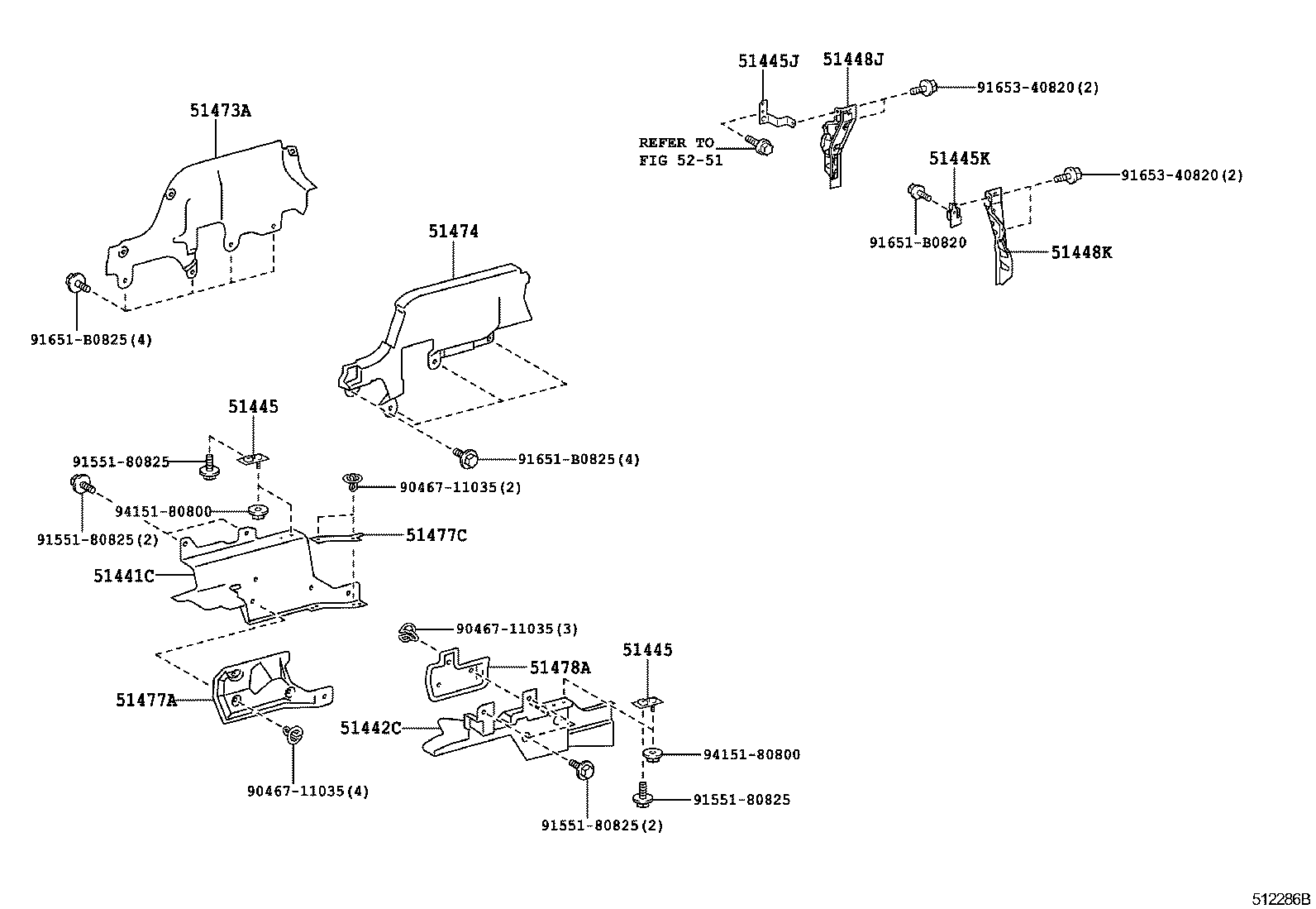  DYNA TOYOACE HV |  SUSPENSION CROSSMEMBER UNDER COVER
