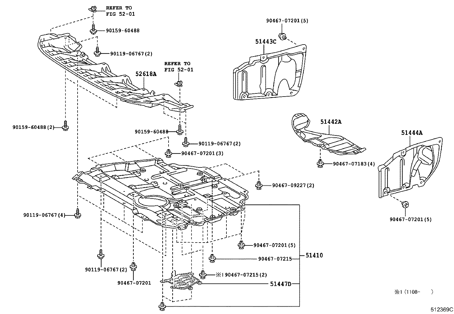  CT200H |  SUSPENSION CROSSMEMBER UNDER COVER