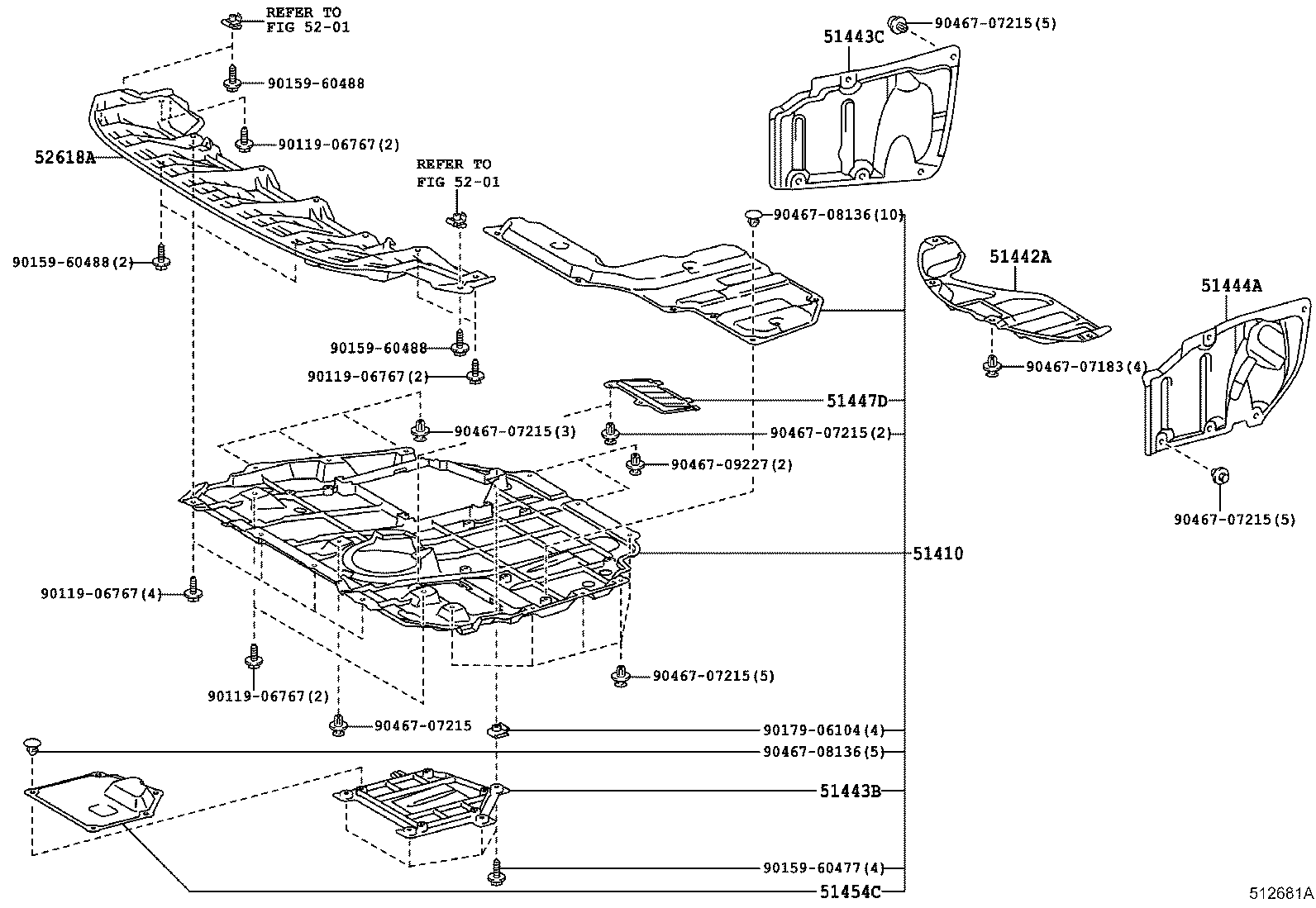  CT200H |  SUSPENSION CROSSMEMBER UNDER COVER