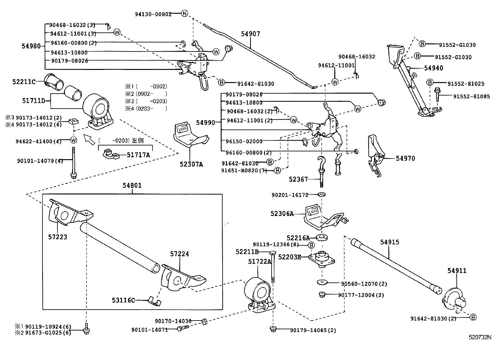  DYNA TOYOACE |  CAB MOUNTING BODY MOUNTING