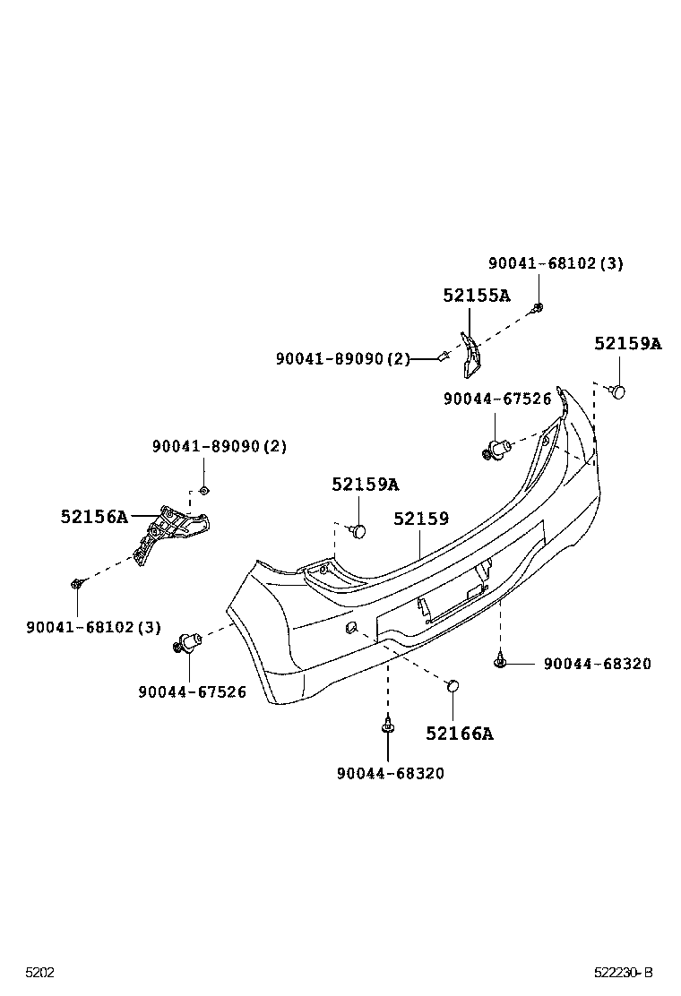  PASSO |  REAR BUMPER BUMPER STAY