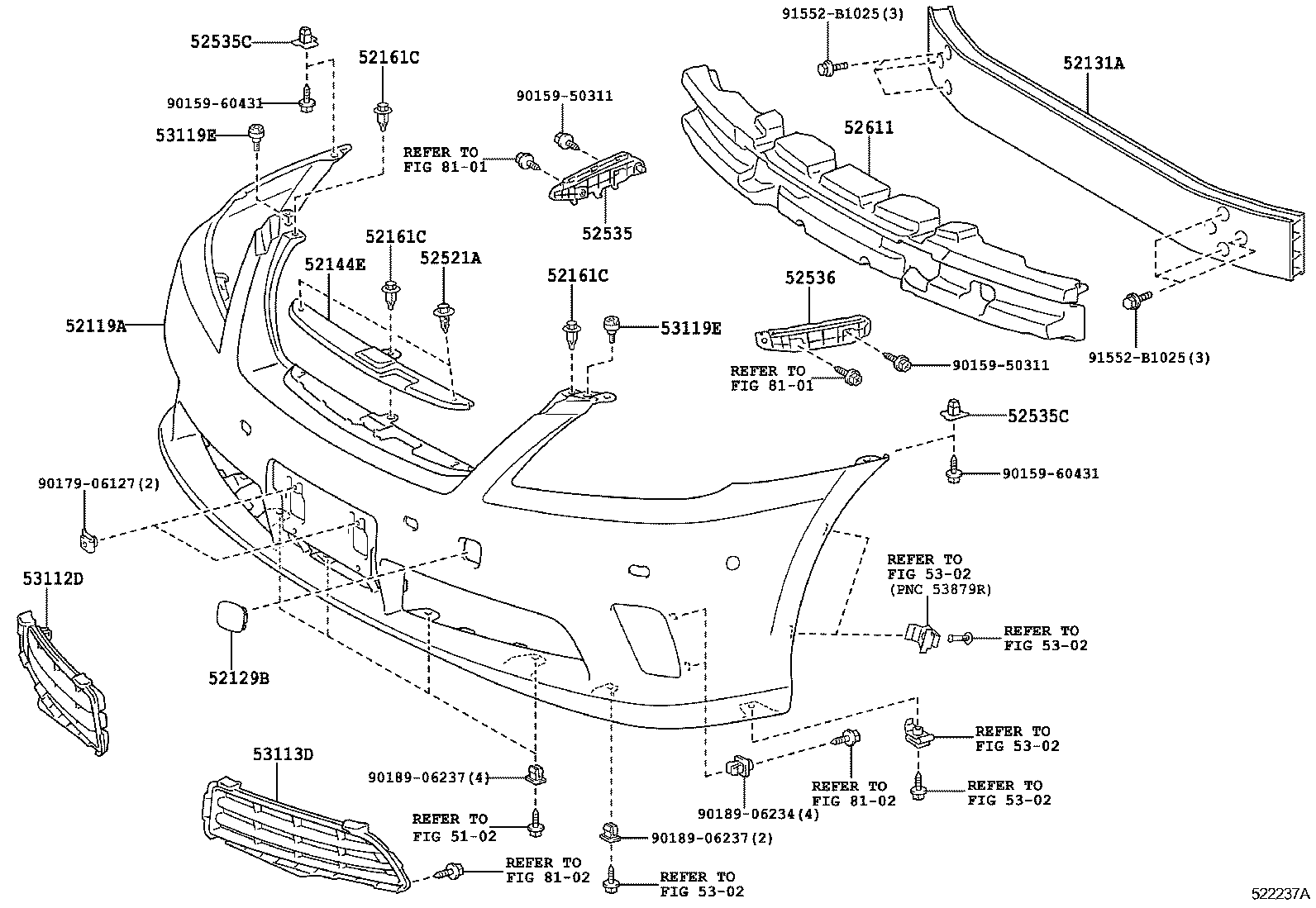 CROWN |  FRONT BUMPER BUMPER STAY