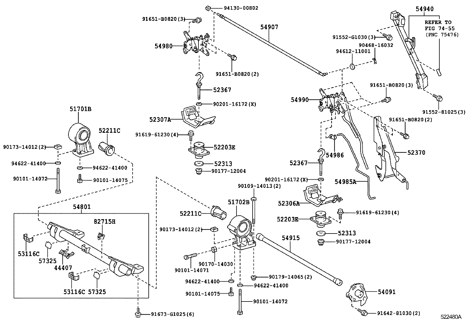  DYNA TOYOACE |  CAB MOUNTING BODY MOUNTING