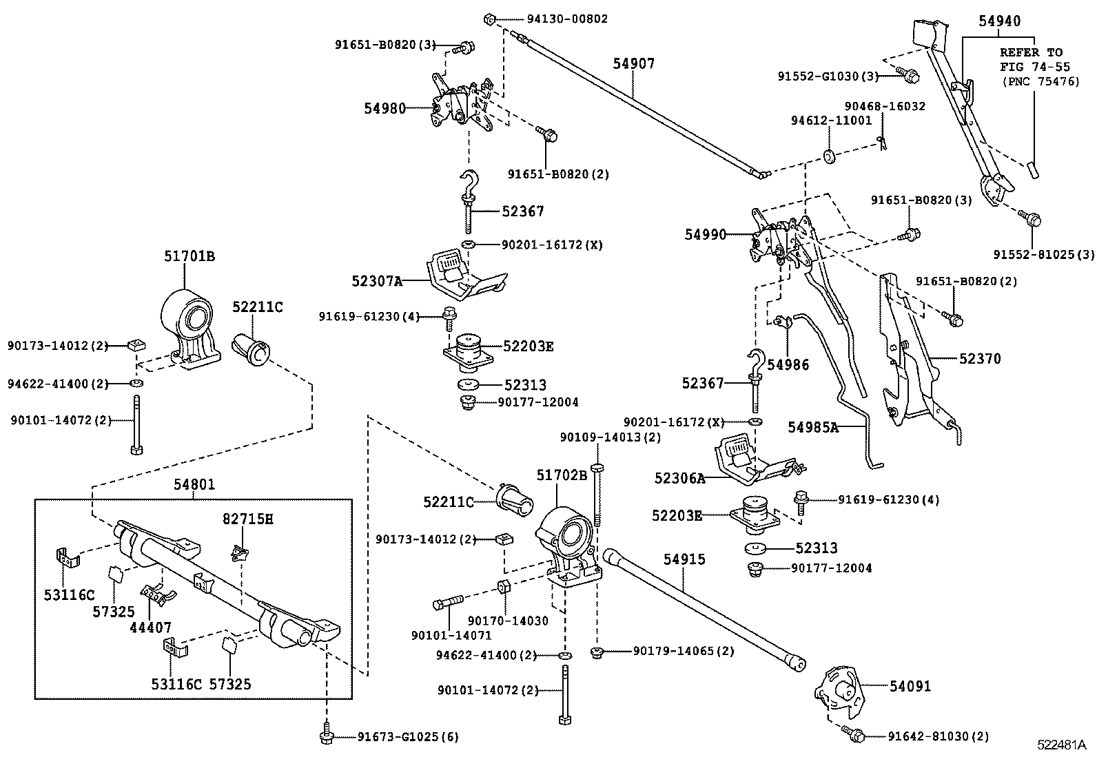  DYNA TOYOACE |  CAB MOUNTING BODY MOUNTING