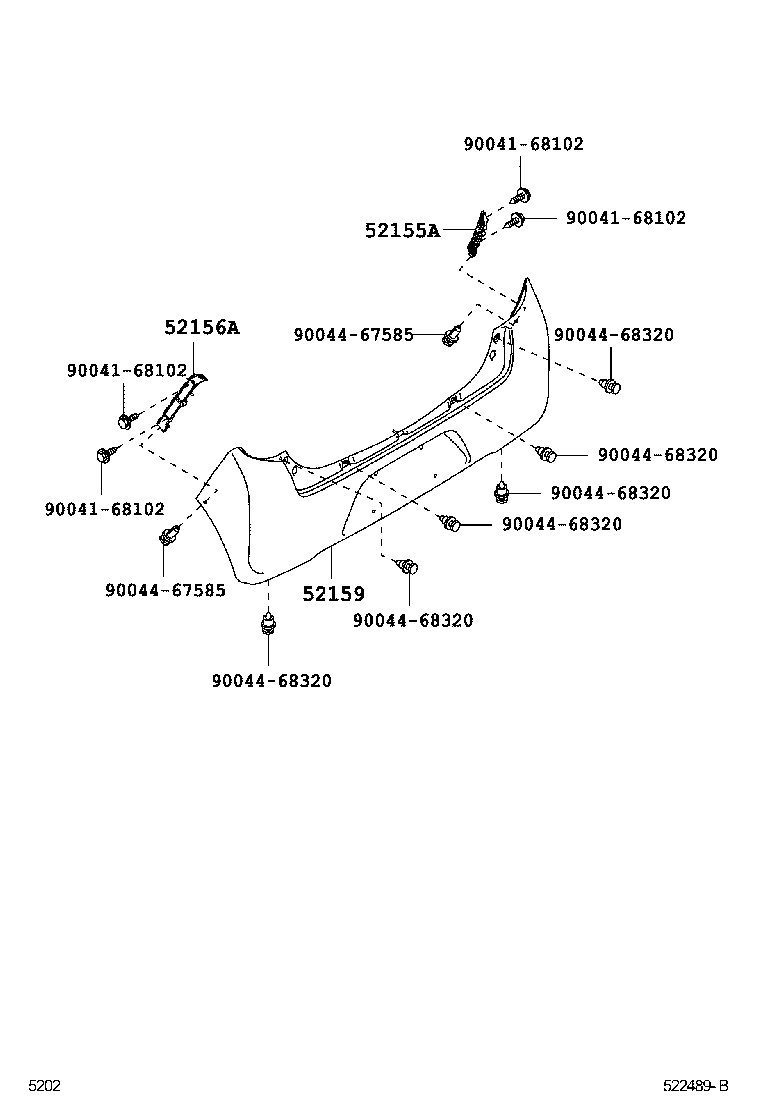  PIXIS EPOCH |  REAR BUMPER BUMPER STAY