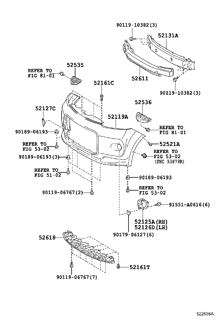  PORTE SPADE |  FRONT BUMPER BUMPER STAY