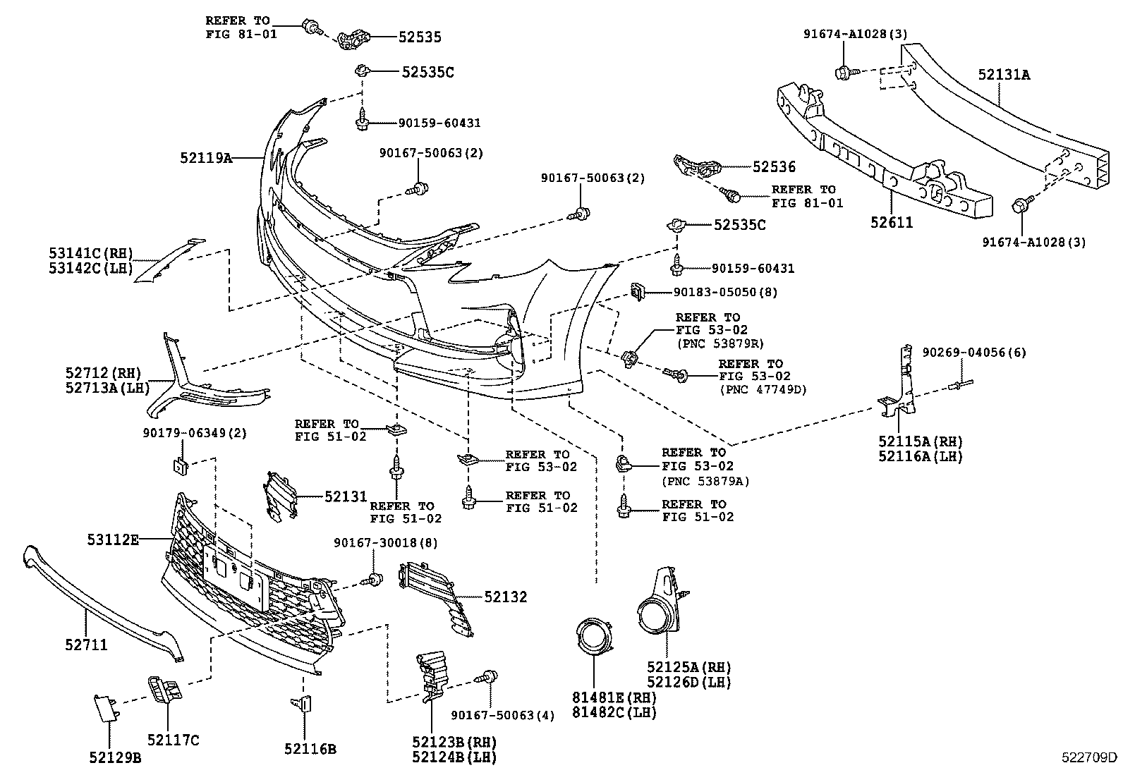  MARK X |  FRONT BUMPER BUMPER STAY
