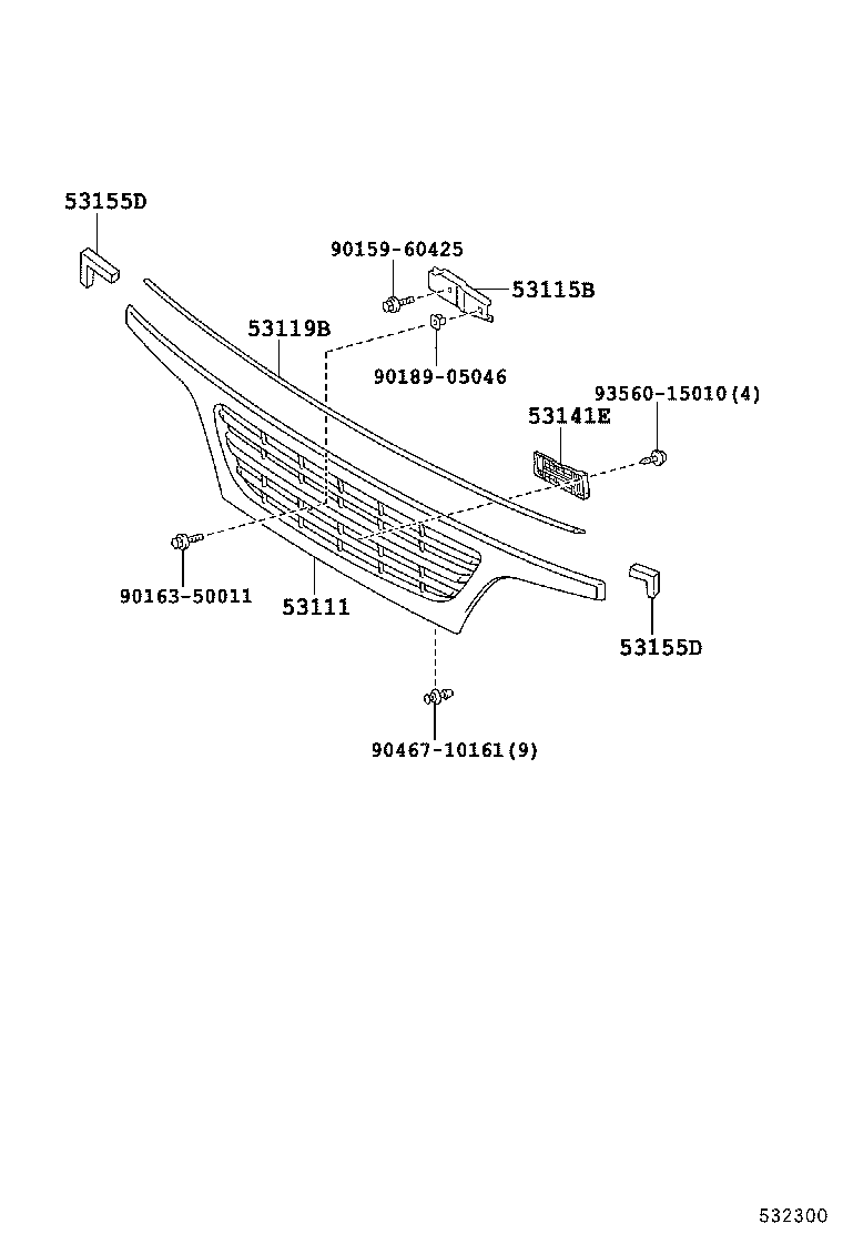  DYNA TOYOACE |  RADIATOR GRILLE