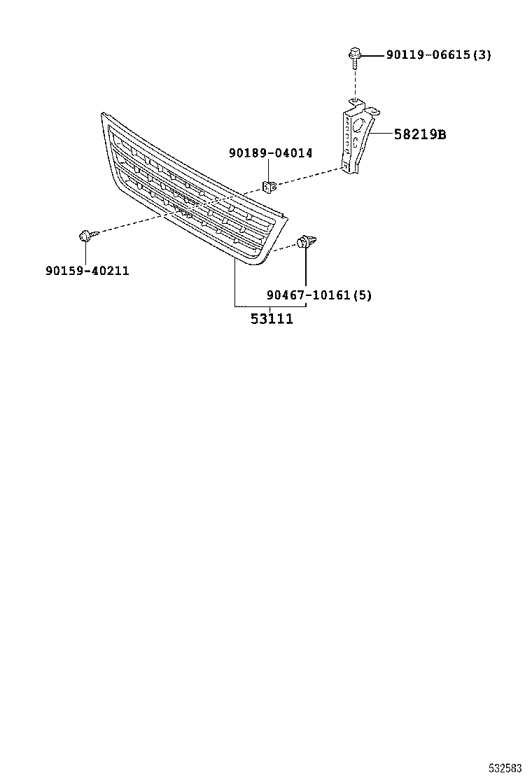  COASTER |  RADIATOR GRILLE