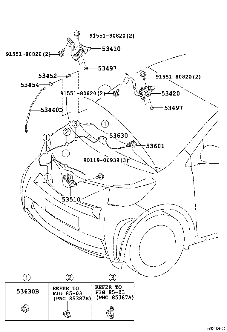  IQ |  HOOD LOCK HINGE