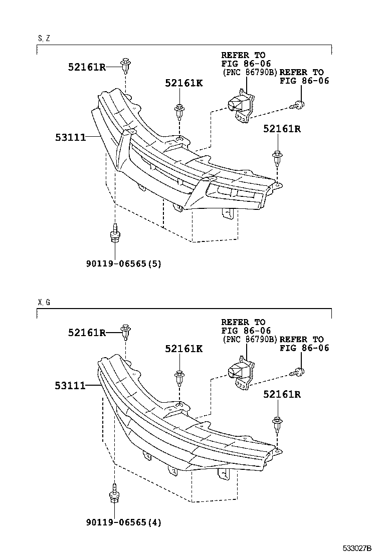  WISH |  RADIATOR GRILLE