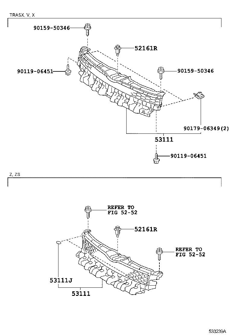  NOAH VOXY |  RADIATOR GRILLE