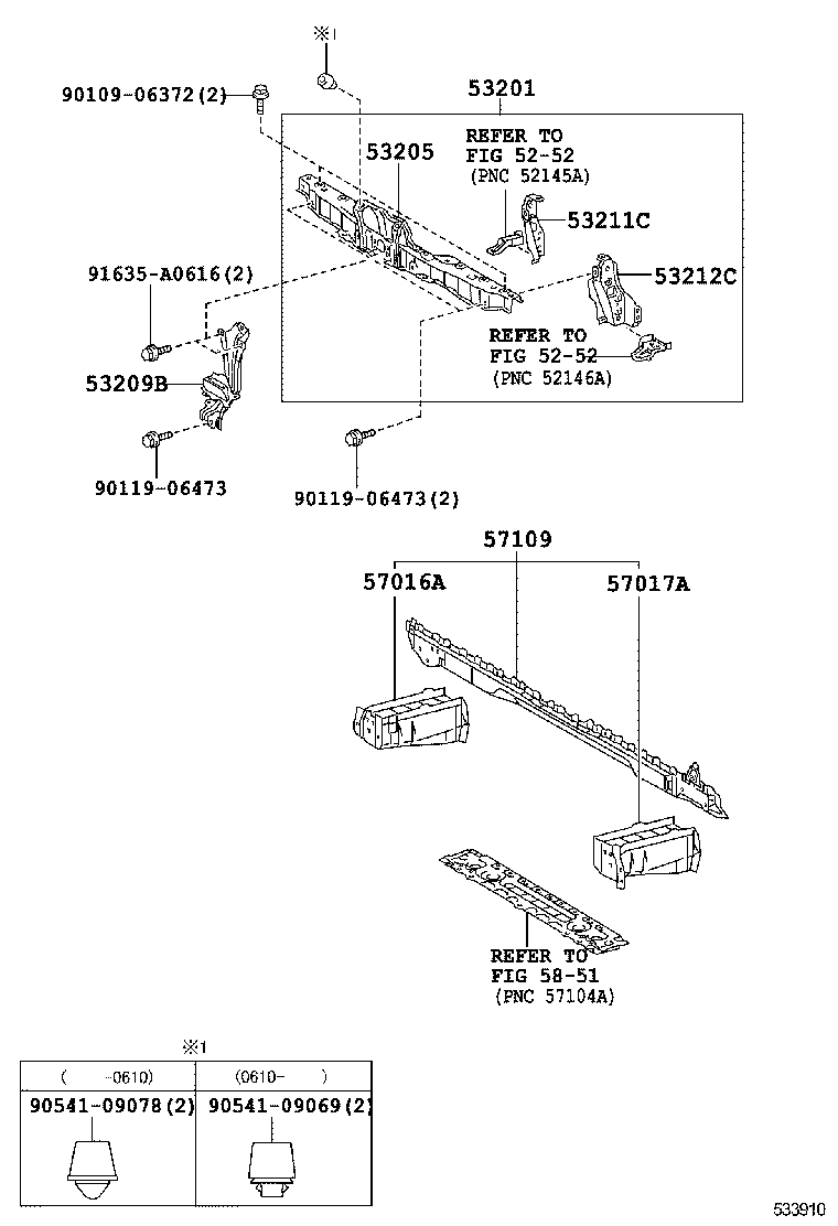  HIACE REGIUSACE |  FRONT FENDER APRON DASH PANEL